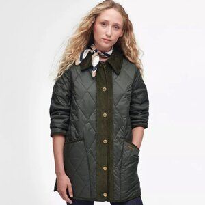 NWT Barbour Highcliffe Quilted Jacket Sage